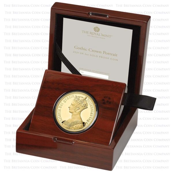 Great Britain 2021 PP - The Gothic Crown Portrait - Royal Mint - 200 Pounds - GOLD - Polierte Platte – Bild 3