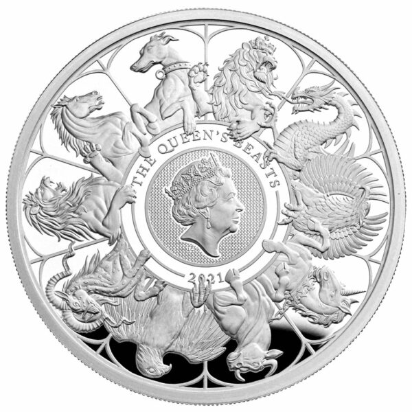 The Queen´s Beasts Completer - 1 OZ - 2021 - Silber - Polierte Platte*