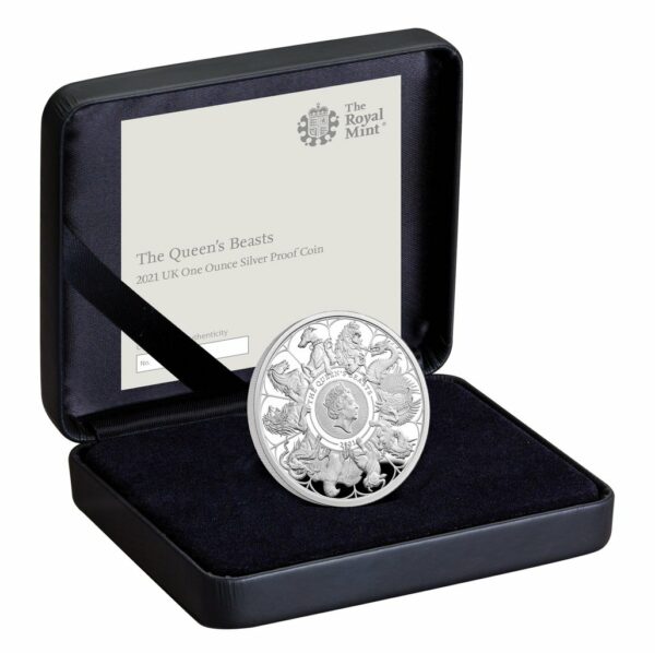 The Queen´s Beasts Completer - 1 OZ - 2021 - Silber - Polierte Platte* – Bild 3