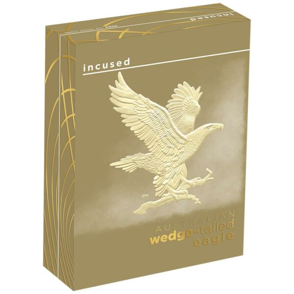 Wedge-Tailed Eagle - Keilschwanzadler - 2023 - 1 OZ Gold - Polierte Platte - High Relief Incused – Bild 5