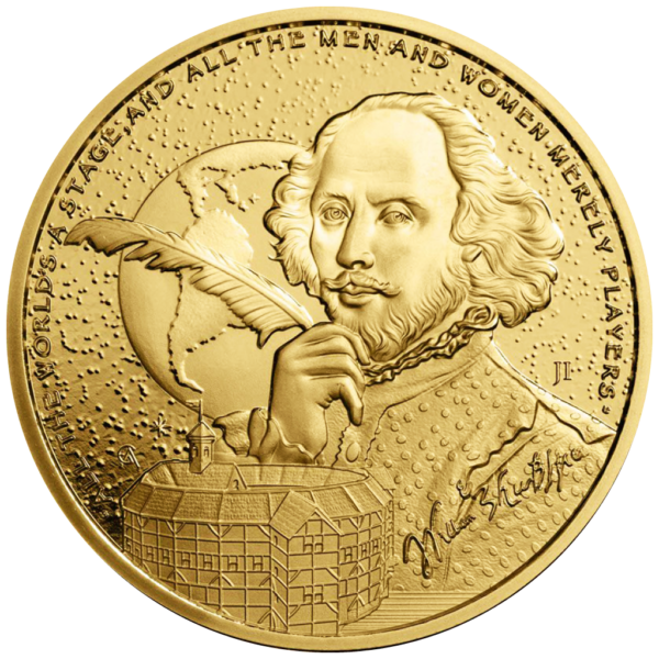 William Shakespeare 2024 - Icons of Inspiration 9 - 1 OZ GOLD - Stempelglanz