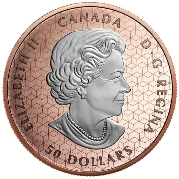 PEACE Dollar 2023 - 5 OZ Silber 50 $ - Roségold beschichtet - PP Ultra High Relief – Bild 2