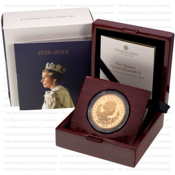 Her Majesty - Queen Elizabeth II Memorial 2022 - Royal Mint - 200 Pounds - 2 OZ GOLD - Polierte Platte – Bild 3