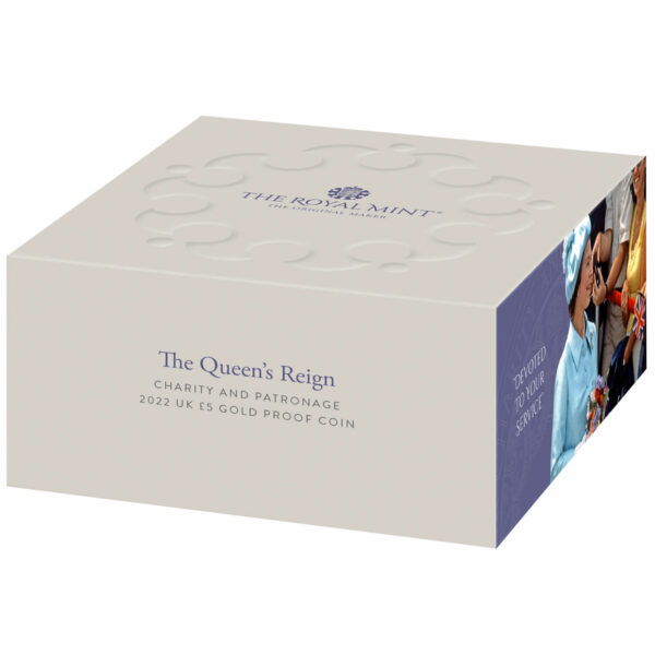 The Queen´s Reign - Charity and Patronage 2022 - Royal Mint - £5 Pounds - GOLD - Polierte Platte – Bild 6