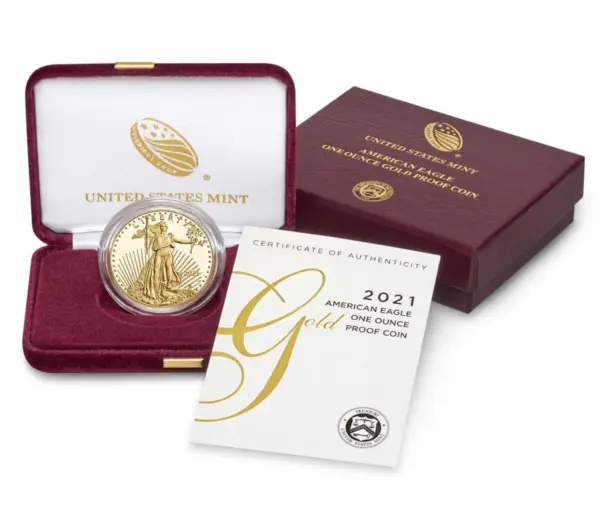 American Gold Eagle - Lady Liberty PP 2021 Type 1 - 1 OZ GOLD - 50 $ - Polierte Platte – Bild 4