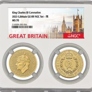 2023 Goldmünzen-Set „Krönung König Charles III “ – NGC MS70 | 2 x 1 OZ GOLD